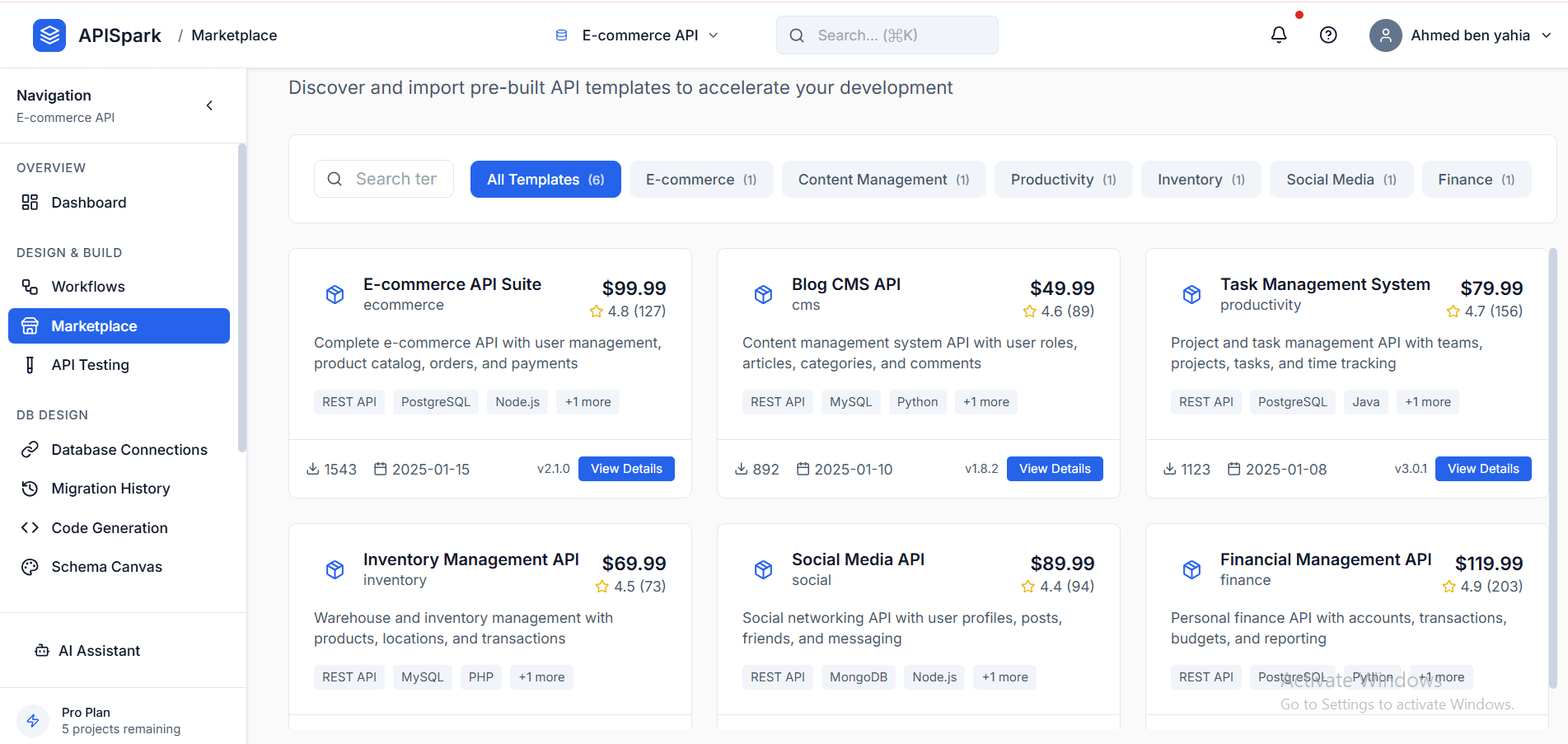 APIspark – Drag & Drop API Builder interface view 4