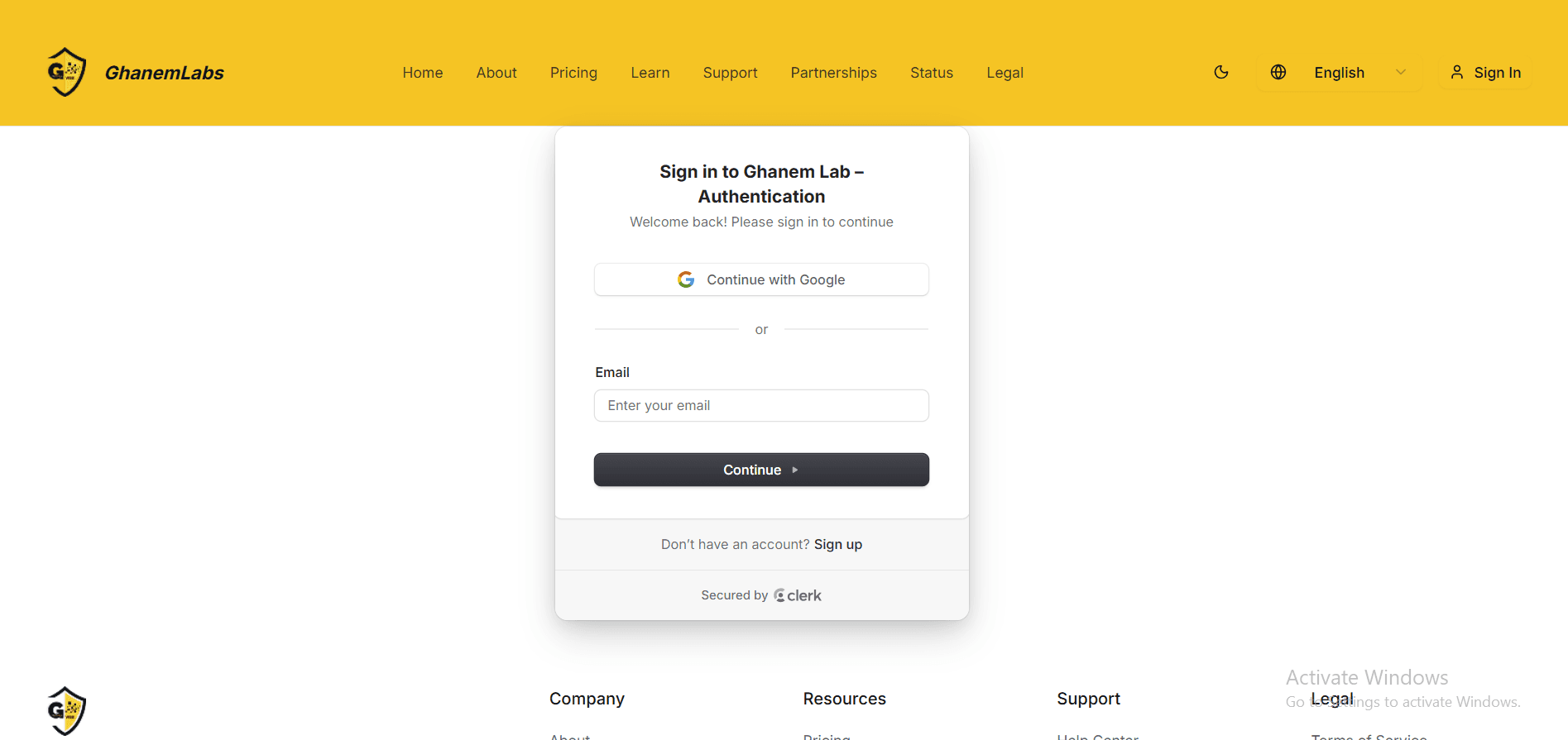 Ghanem Labs — Web3 Audit SaaS interface view 2