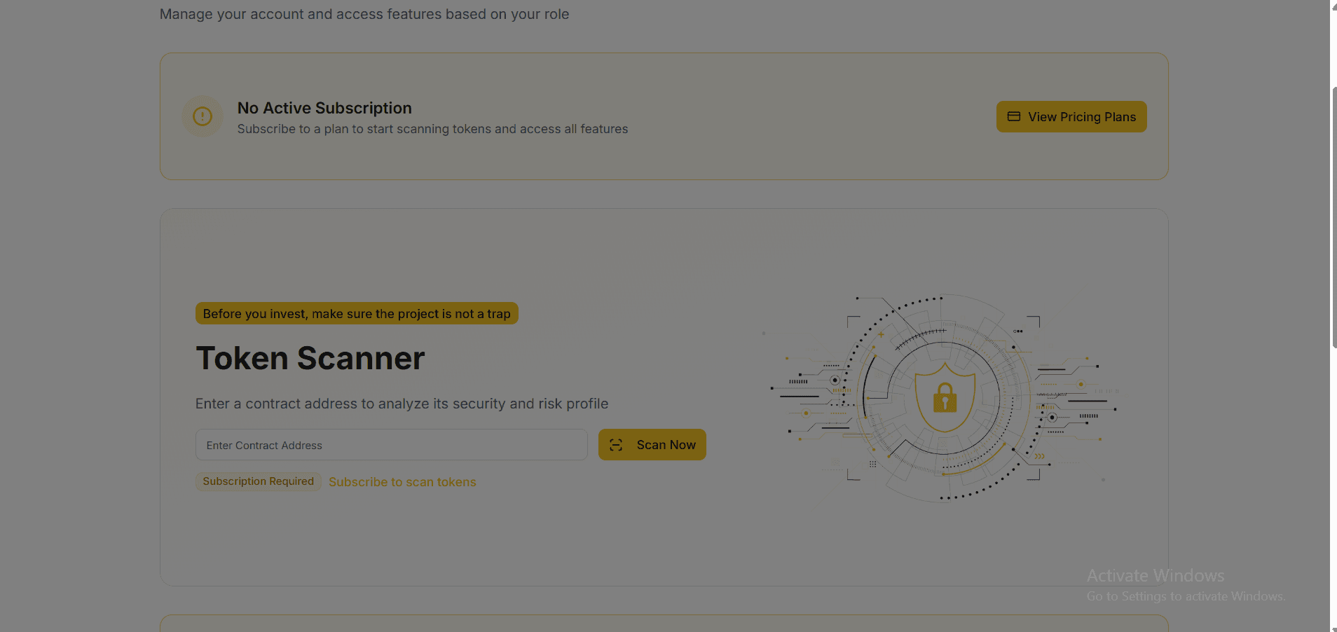 Ghanem Labs — Web3 Audit SaaS interface view 3