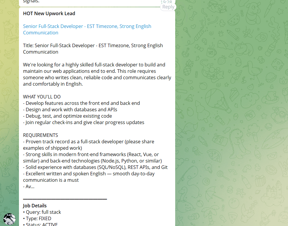 Upwork Jobs Scraper & Contact Enrichment interface view 2